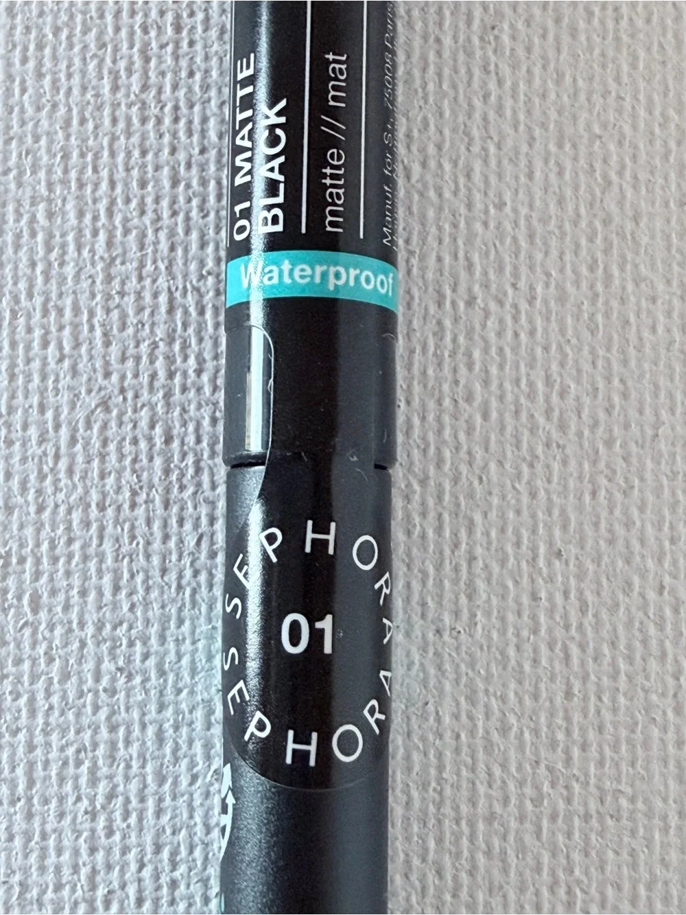 Sephora Waterproof 12H Retractable Eyeliner - 01 Matte Black - NEW / SEALED